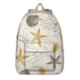 thumbnail image 1 of Coral Fish Tropical Seashell Travel Backpack – Lightweight Travel Backpack with Nautical Sea Life Design, Comfortable Carrying, Anti-theft Features for Outdoor Activities and Short-Term Travel, 1 of 5