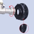 thumbnail image 5 of Grifo para tanque de 1000 l con adaptador para manguera de riego, conexión para grifo IBC S60X6, grifo de jardín para colector de agua de lluvia (adaptador de aleación de 1/2"), 5 of 5