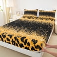 thumbnail image 3 of Homewish Leopard Print 4pcs Bed Sheets For Children Teens Female Girls,Bling Glitter King Sheets,Dreamy Princess Super Cozy Sheet Set,Super Cozy Room Decor, 3 of 7