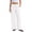 White #013, variant on Wide Leg Pants for Women Casual Flowy Crepe Trousers Wrinkle Free Relaxed Fit Lounge Work Business with Pockets Red L