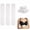 White, variant on 3Pcs Cotton Sweat Liners for Bra & Tummy 18.11x 3.15 inch Absorbent Under Breast Sweat Pads, Anti Rash Sweat Guards for Women & Men (Brown)
