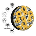 thumbnail image 4 of Balery Blue Striped Sunflower Cubiertas para Neumáticos - Protector Resistente para Neumáticos de Camioneta, SUV, Remolque, Camper y RV-16 inch, 4 of 6