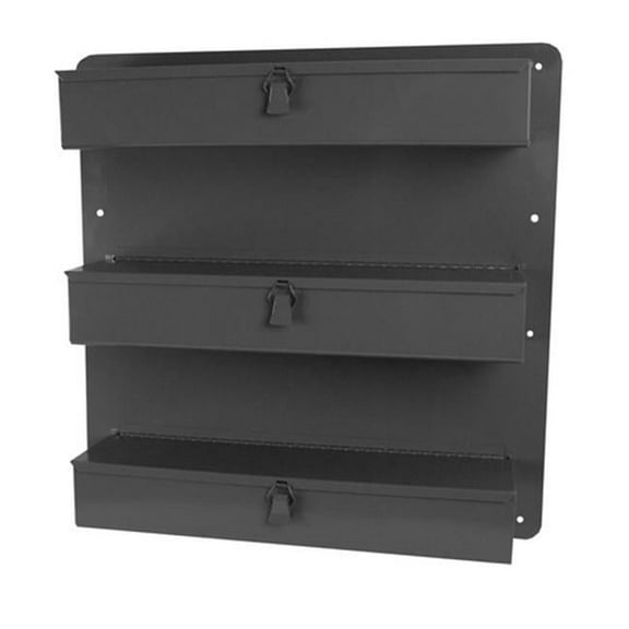 Steel Single Row Door Tray for Trucks & Vans, Gray - 21 x 21 x 4.75 in.