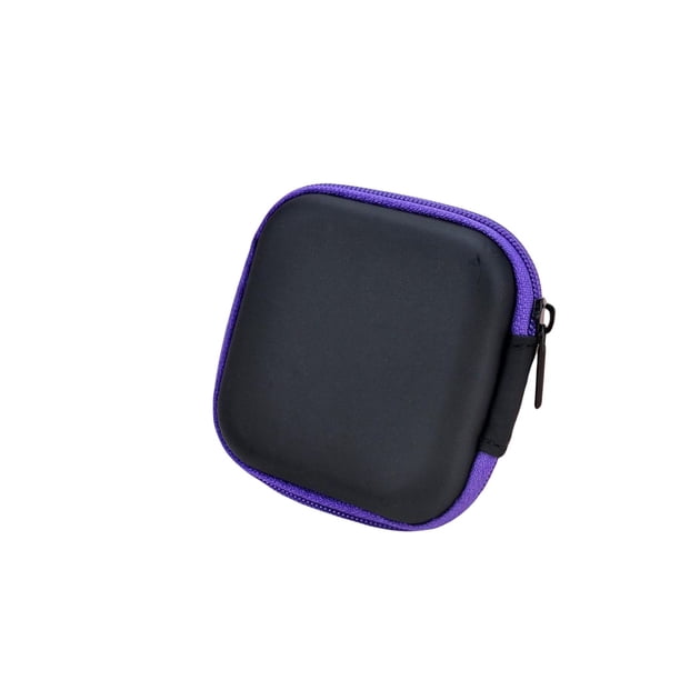 Bewildely Contenedor para auriculares Bolsa de almacenamiento universal para ahorrar espacio Duro a prueba de arañazos Paquete de transporte Cables Almacenamiento y organización del hogar Púrpura Bewildely HA078046-06