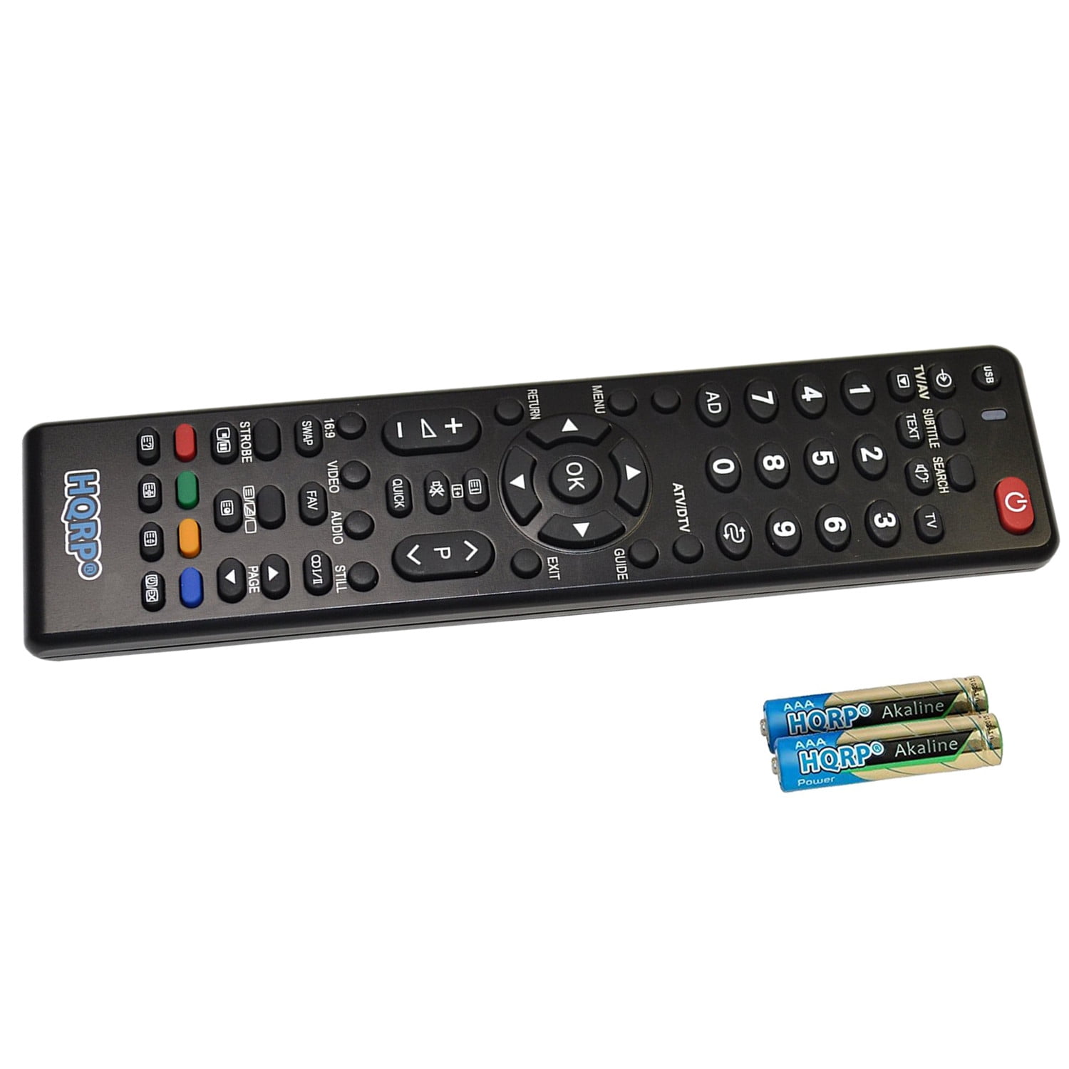 HQRP Remote Control for Toshiba 32AV52RZ LCD LED HD TV Smart 1080p 3D Ultra 4K