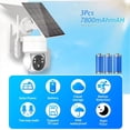 thumbnail image 5 of 2K Cameras for Home Security-2.4G WiFi Outdoor Camera Wireless Solar/Battery Powered, 360° Viewing, Human Detection, Color Night Vision, Cloud/SD Storage, 5 of 7