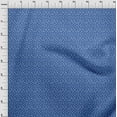 thumbnail image 4 of oneOone Viscose Jersey Medium Blue Fabric Floral Fabric For Sewing Printed Craft Fabric By The Yard 60 Inch Wide, 4 of 5