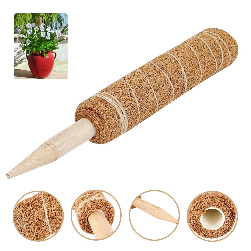 Willkey Coco Coir Pole Moss Poles Plant Stakes For Indoor Plants