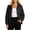 Black, variant on Full Zip Jackets for Women Lightweight Windproof Hooded Jackets Casual Outdoor Windbreaker with Zipper Pocket XS-3XL