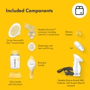 Medela Perfect Pair Bundle, Includes Harmony Manual Breast Pump & Silicone Breastmilk Collector