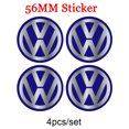 thumbnail image 1 of 56/60/63/65/68MM Auto Hub Caps Car Wheel Center Cover Hubcap Sticker Decoration Accessories for VW GTI R Badge Emblem 56MM VW-BL Sticker, 1 of 6