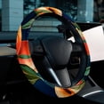 thumbnail image 6 of Peach 14.5 Inch Printing PVC Leather Auto Accessories Steering Wheel Covers - Car Wheel Covers - Car Wheel Cover, 6 of 6