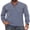 05-VG-Navy Blue, variant on JWD Mens Long Sleeve Henley Shirt Casual Button Neck T Shirt with Chest Pocket Green L