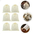 thumbnail image 3 of JUNWELL 10pcs Drawstring Strainer Bags Cheesecloth Filter Bags for Spice Medicine Dried, 3 of 6