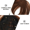 thumbnail image 2 of Faux Pince à Cheveux Frange Extension de Cheveux Pièce de Cheveux Pince à Frange pour Femmes, 2 of 9