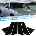 thumbnail image 3 of Unique Bargains 1 Set Car Door Window B Pillar Cover for Chrysler 300/300C 2005-2010 Gloss Black, 3 of 6