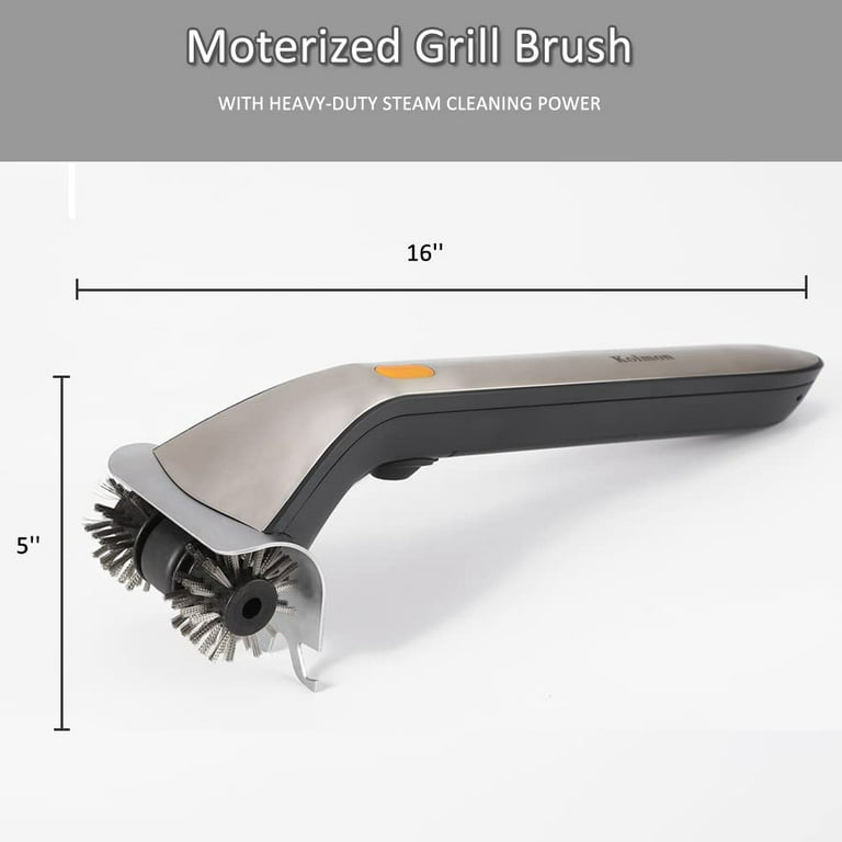 Chef Buddy Cordless Motorized Outdoor Grill Cleaning Brush 