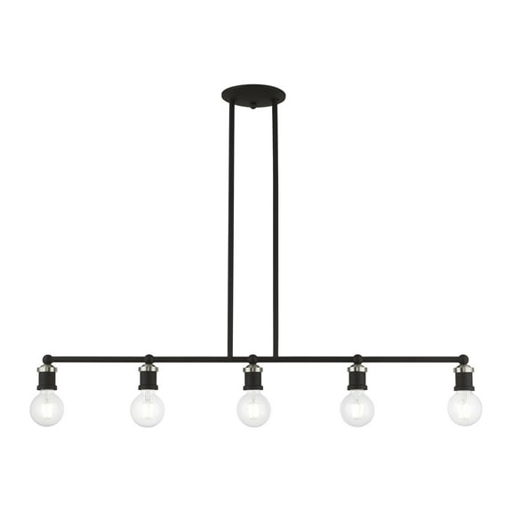 Livex Lighting - Lansdale - 5 Light Large Linear Chandelier In Transitional