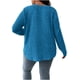 thumbnail image 3 of Ailaofu Long Sleeve Shirts for Women V Neck Casual Sweaters Basic Knit Fall Fashion Pullover Tops, 3 of 6