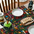 thumbnail image 3 of Mexican Cinco De Mayo Placemats for Dining Table, 12 x 18 Inch Floral Fiesta Dia De Los Muertos Decoration Washable Table Mats Set of 4, 3 of 6