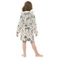 thumbnail image 6 of BZSMCE Bathrobes Belt Hooded Floral Horse Tapestry Creative Pattern, 6 of 8