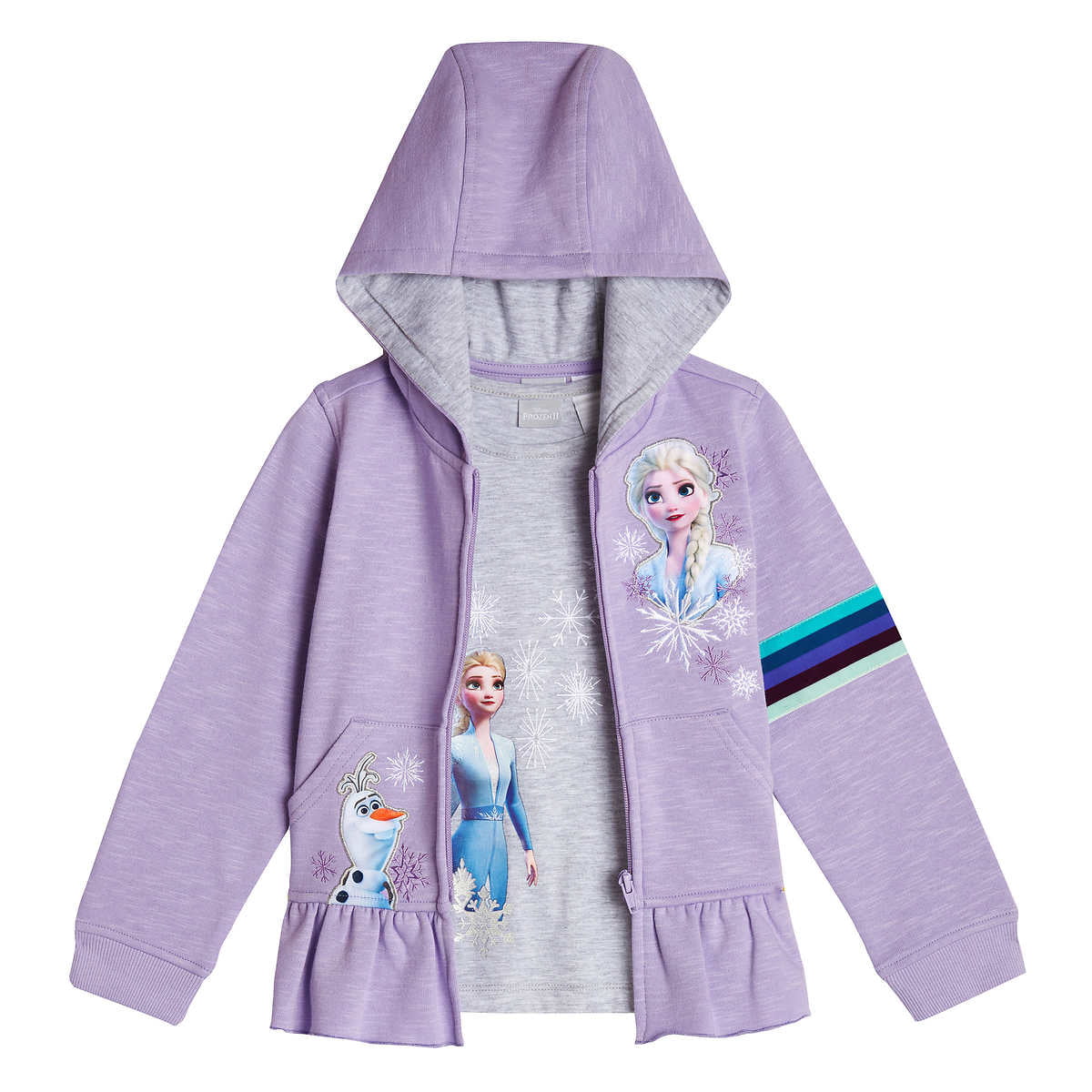 NEW Frozen  Anna Elsa Girls pink Hoodie Top Children Hood 3 4 5 6 7 8 9 10 years 