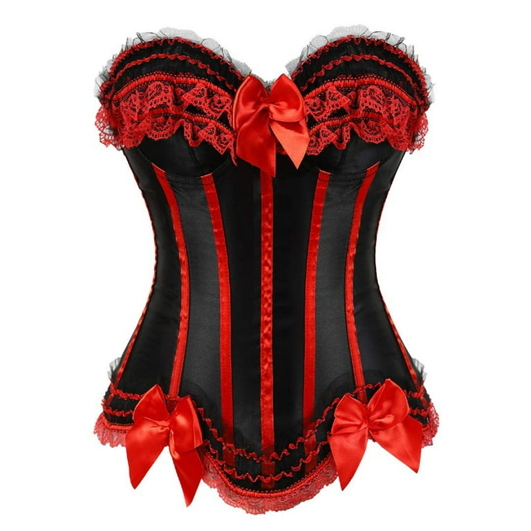 Red Corset Top Renaissance Corset Tops for Women Plus Size Corsets for  Women Black Bustier Lingerie for Party Costume Dress Bustier Top Gothic  Shapewear Sexy Underwear Gothic Corset Top Red Corset 