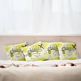 thumbnail image 7 of Ambesonne Adventure Throw Pillow Cover 4 Pack, World Map Airplane, 18", Yellow Black, 7 of 7