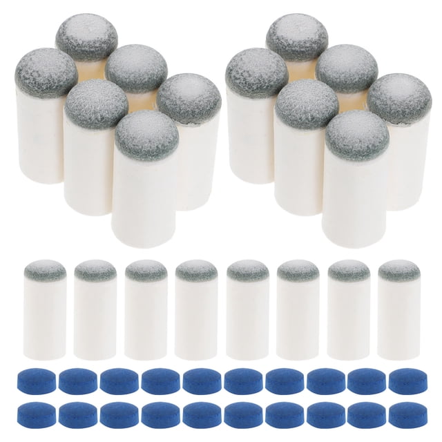 unbranded 40Ud Kit De Puntas Para Tacos De Billar Slip-on En Cuero Para Partidos Competitivos Y Casuales