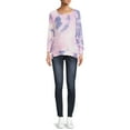 thumbnail image 2 of Time and Tru Women's Maternity Side Snap Sweatshirt, 2 of 6