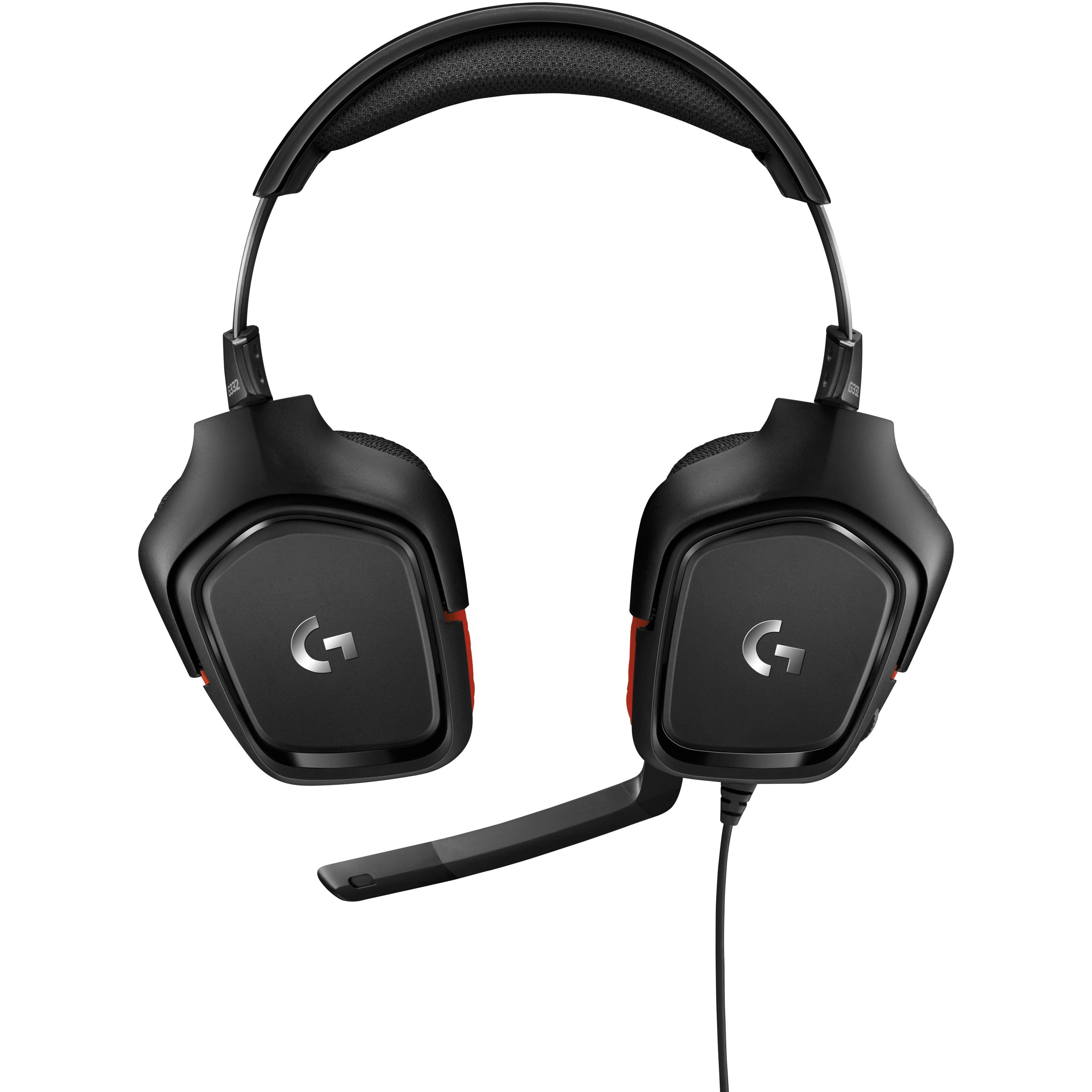 Logitech G332 Wired Gaming Headset, Rotating Leatherette Ear Cups, 3.5 mm  Audio Jack, Flip-to-Mute Mic, Lightweight for PC,Xbox One,Xbox Series  X