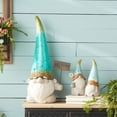 thumbnail image 2 of Melrose Gnome Christmas Outdoor Garden Statue with Welcome Sign - 24", 2 of 2