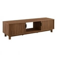 thumbnail image 1 of 58" 2-Door Wood TV Stand with Reeded Fronts - Mocha, 1 of 12