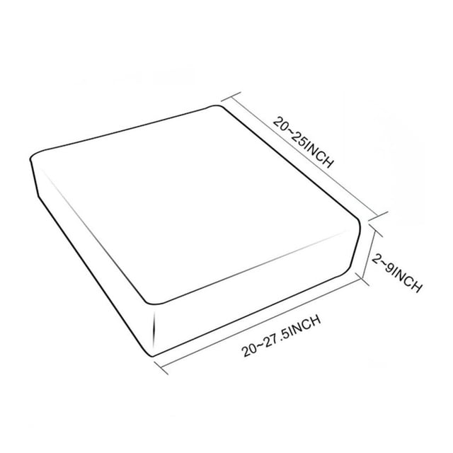 3x Estire de cojín del sofá Funda protectora de almohadil del asiento del sofá Funda de material cuero de Yotijar Fundas de cojín para asiento de sofá