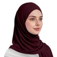 thumbnail image 6 of HXWCHs Solid Color Bubble Chiffon Scarf for Women Fashion Soft Hijab Long Scarfs Wrap Scarves, 6 of 6