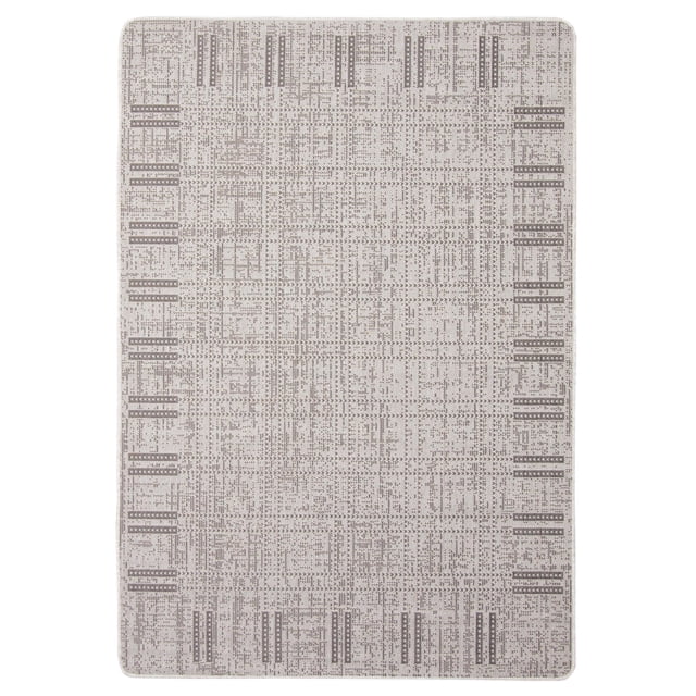 Solea Grey Polypropylene Rug 3'3" x 4'7"