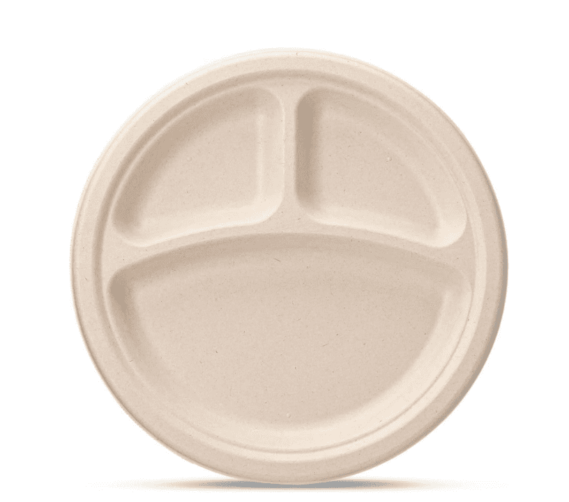 Bosphora Heavy Duty Disposable Paper Plates, 9 Inch, 500 Count, (10 Pack)