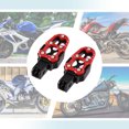 thumbnail image 3 of 1 Par Motocicleta ApoyapiÃ©s Pedales Universales Rojo Unique Bargains estriberas para deportes motorizados, 3 of 7
