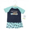 thumbnail image 2 of Hudson Baby Infant Boy Swim Rashguard Set, Surf Car, 12-18 Months, 2 of 4