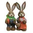 thumbnail image 2 of Figuras de Paja de Conejo de Pascua perfecl Adorno 35cm Estatuilla de conejito, 2 of 8