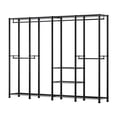 thumbnail image 1 of KFFKFF Clothing Garment Rack, Heavy Duty Closet Wardrobe, Adjustable Tiers Clothes Racks with Steel Frame, 1100 lbs Load Capacity Clothes Rack with 4 Hanging Rods, 1 of 8
