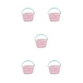 thumbnail image 1 of Decodeary Panier de Rangement Portable avec une Grande Capacité pour un Rangement Divers Pratique, Il Existe Différents Styles à Choisir parmi le 5Set Circulaire Rose Clair, 1 of 6