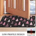 thumbnail image 3 of Black and Pink Christmas Tree Pattern Door Rugs,Washable Non Slip Door Mats Indoor,Decorative Door Mats,Entry Mat Indoor for Entrance,Bedroom,Kitchen,Bathroom,30"x17", 3 of 6