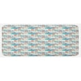 thumbnail image 1 of Lighthouse Kitchen Mat, Abstract Whale Anchor and Boats Pattern Sky Inspired Background Nautical Design, Plush Decorative Kitchen Mat with Non Slip Backing, 47" X 19", Multicolor, by Ambesonne, 1 of 1