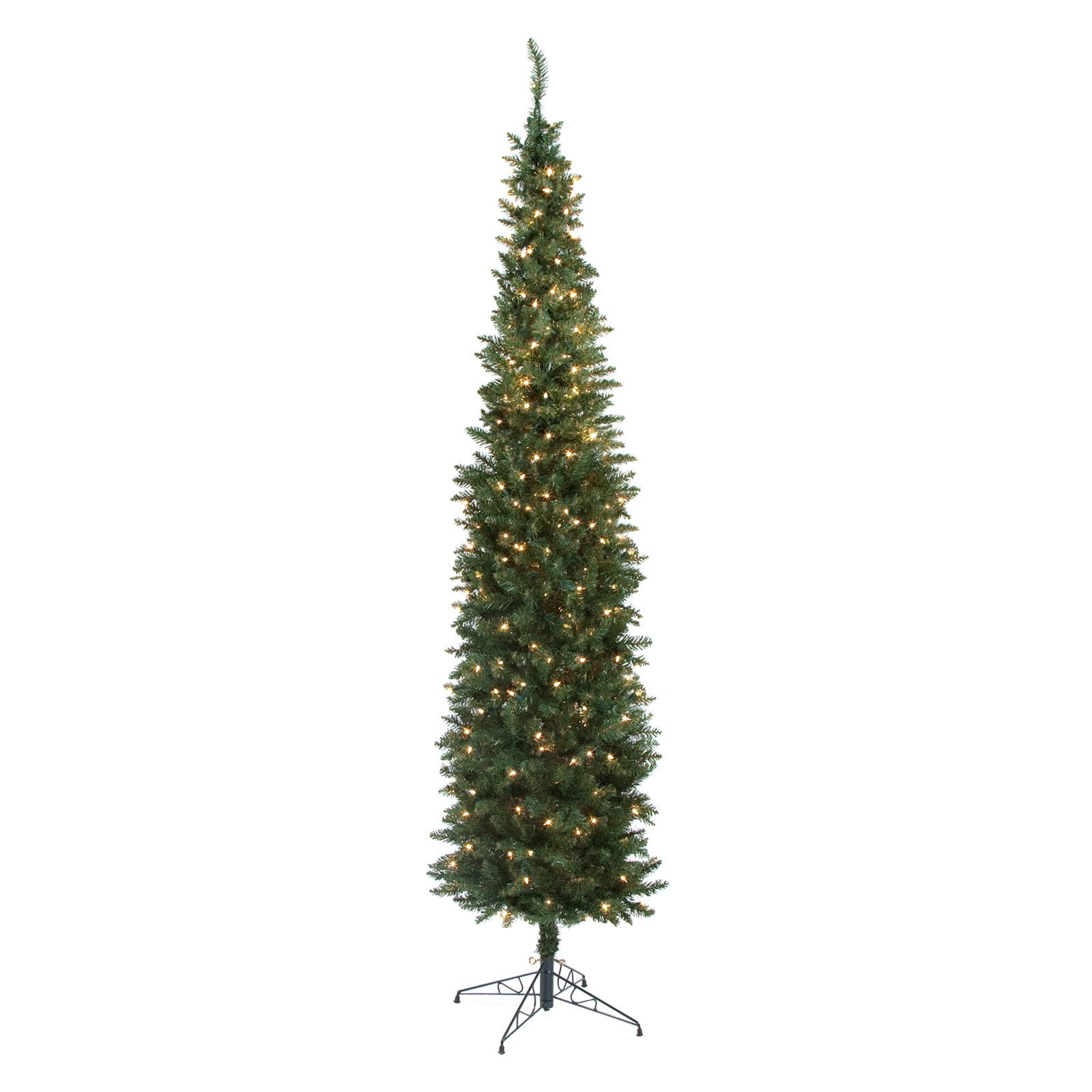 Classic Pine Pre-Lit Pencil Christmas Tree - Walmart.com