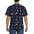 thumbnail image 3 of Bixox Men's Space Dinosaur Printed Short Sleeve Skinny Athletic T-Shirt, 3 of 6