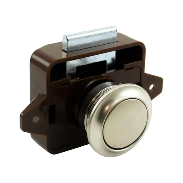 Almencla Push Button Latch Lock Accessories Cabinet Door for RV Van Camper B