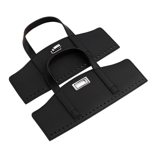 Correas para monedero con cierre giratorio, suministros para hacer monederos, bolsa de tejido DIY para unir Negro