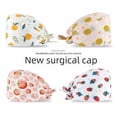 thumbnail image 4 of Gorro quirúrgico Gorro esmerilado Gorro quirúrgico de algodón puro para mujer Gorro de enfermera estampado con lazo Gorro de trabajo dental y odontológico para hombre con hebilla nueva, 4 of 5
