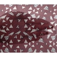 thumbnail image 5 of oneOone Viscose Tissu Rouge Triangle Géométrique Robe Tissu Tissu Imprimé par la Cour 42 Pouces de Large, 5 of 5